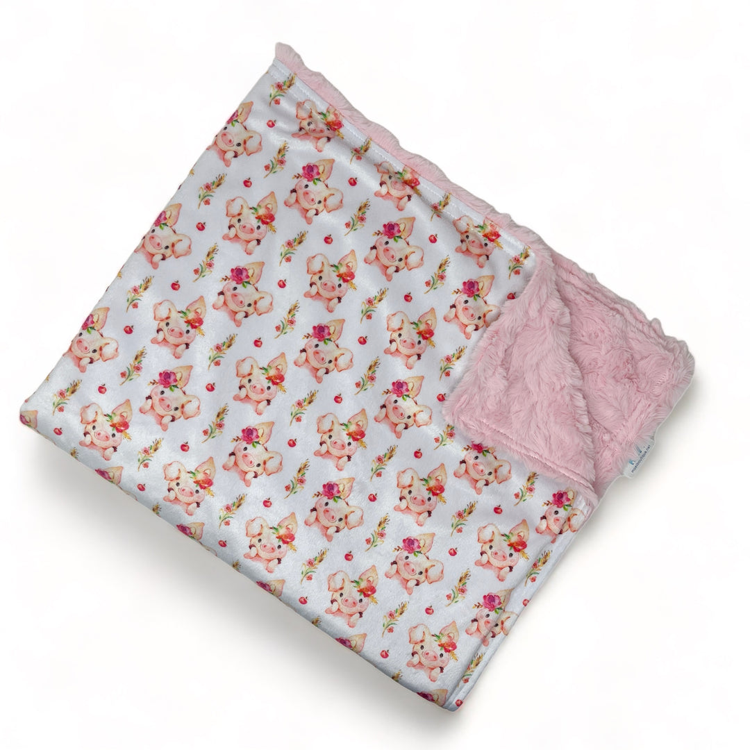 Little Piggy Luxe Baby Blanket