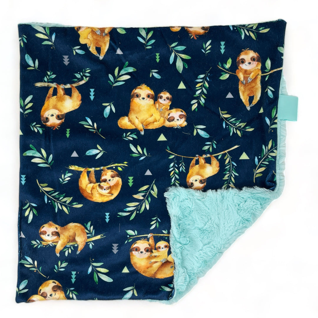 Sloth Navy Lovey Blanket