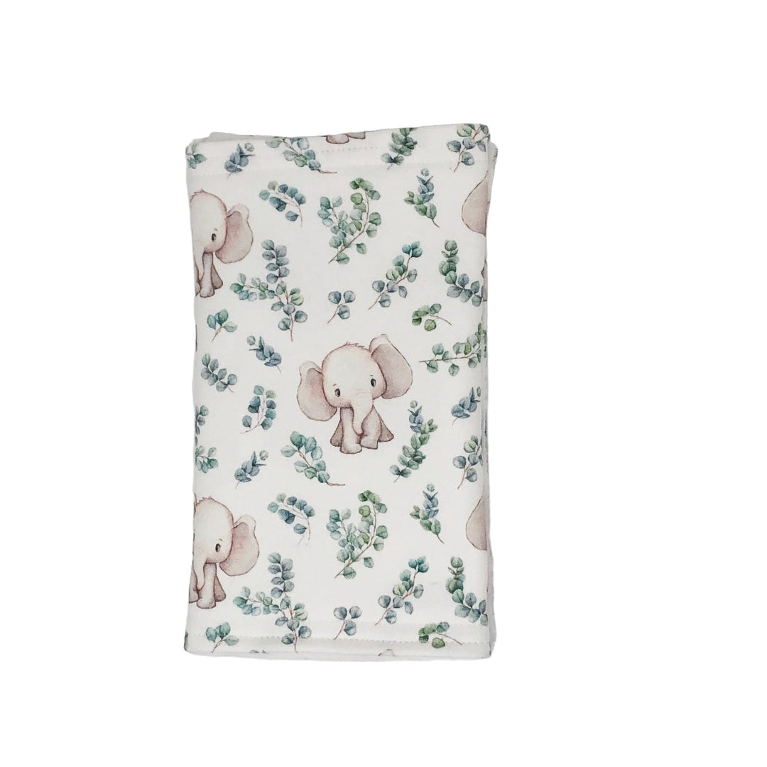 Baby Elephant Burp Cloth