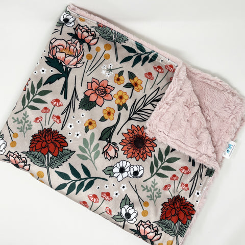 Boho Floral Luxe Baby Blanket