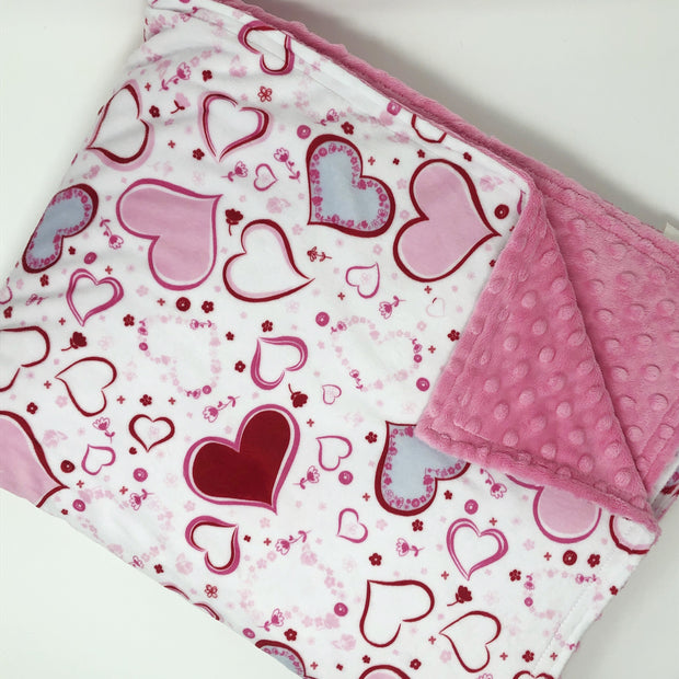 Adore Me Hearts Toddler Blanket