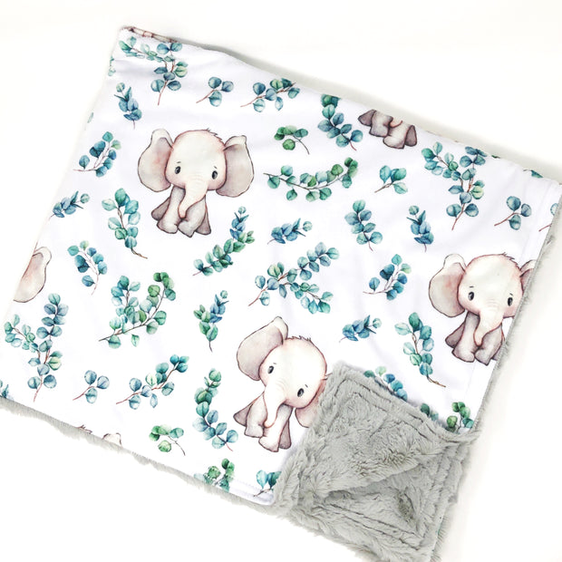Baby Elephant Luxe Baby Blanket