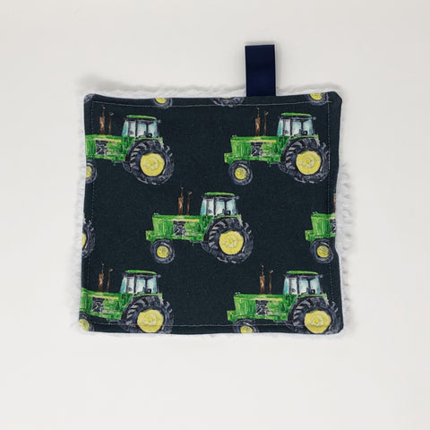 Green Tractor Washcloth